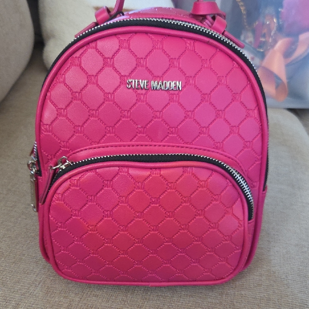 Steve Madden Fuchsia Backpack